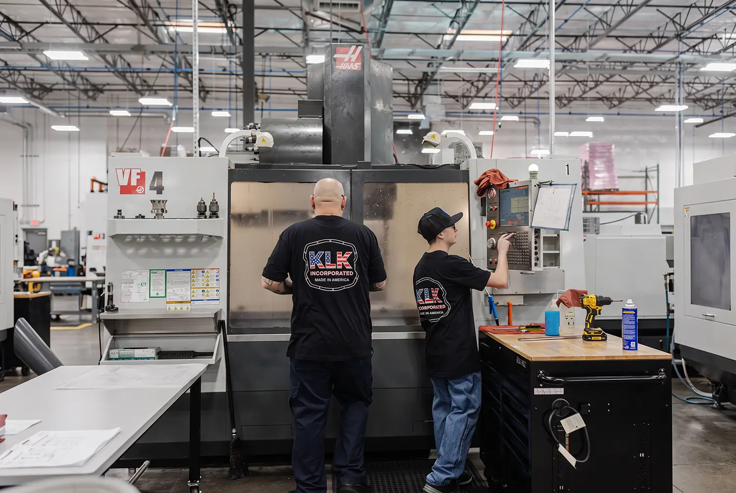 Machining cell inside the CaseTech production floor