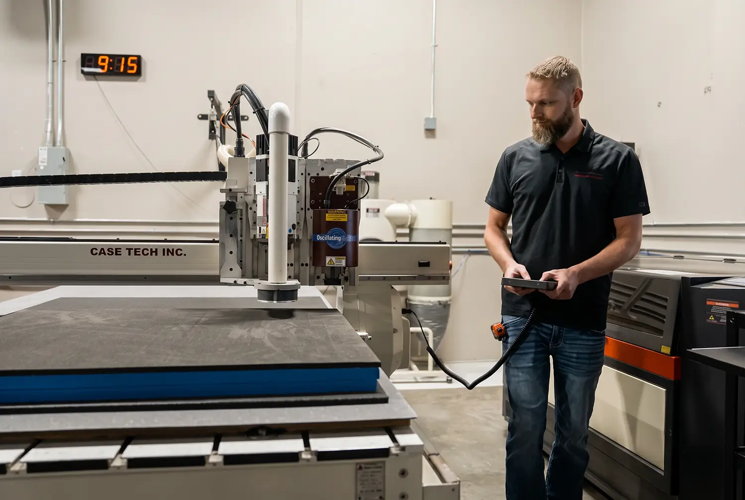 CNC router cutting custom case components