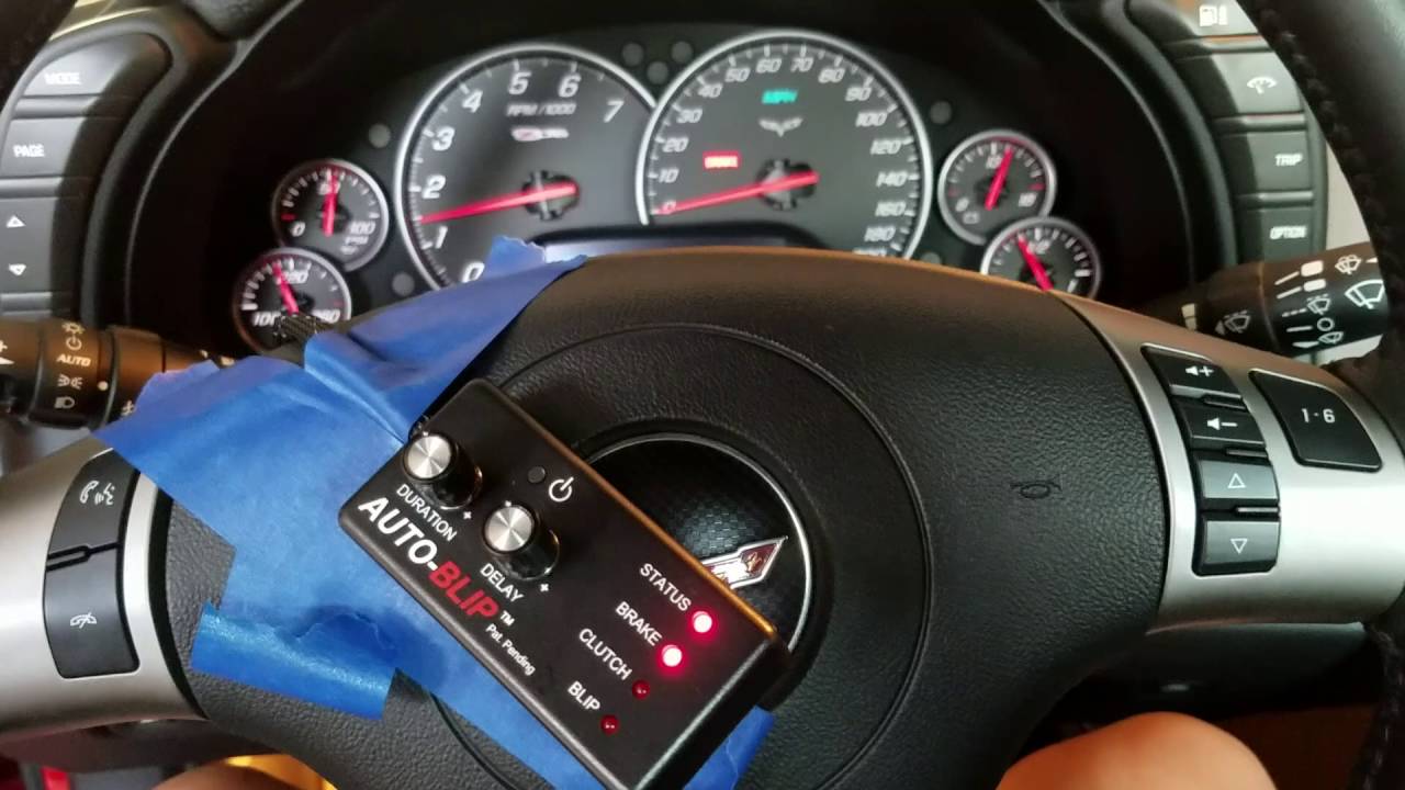 autoblip test on a c6 corvette